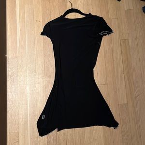 Superdown, Black Mini dress with white trim | size xs